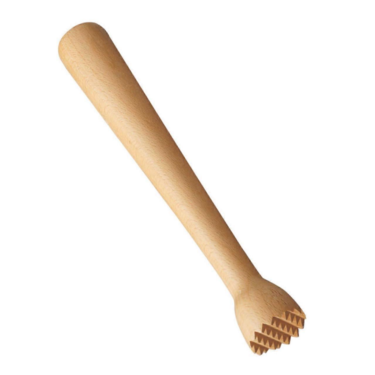 Beech Wood Cocktail Muddler for Mojito Mixing with Ergonomic Grip and Durable Construction