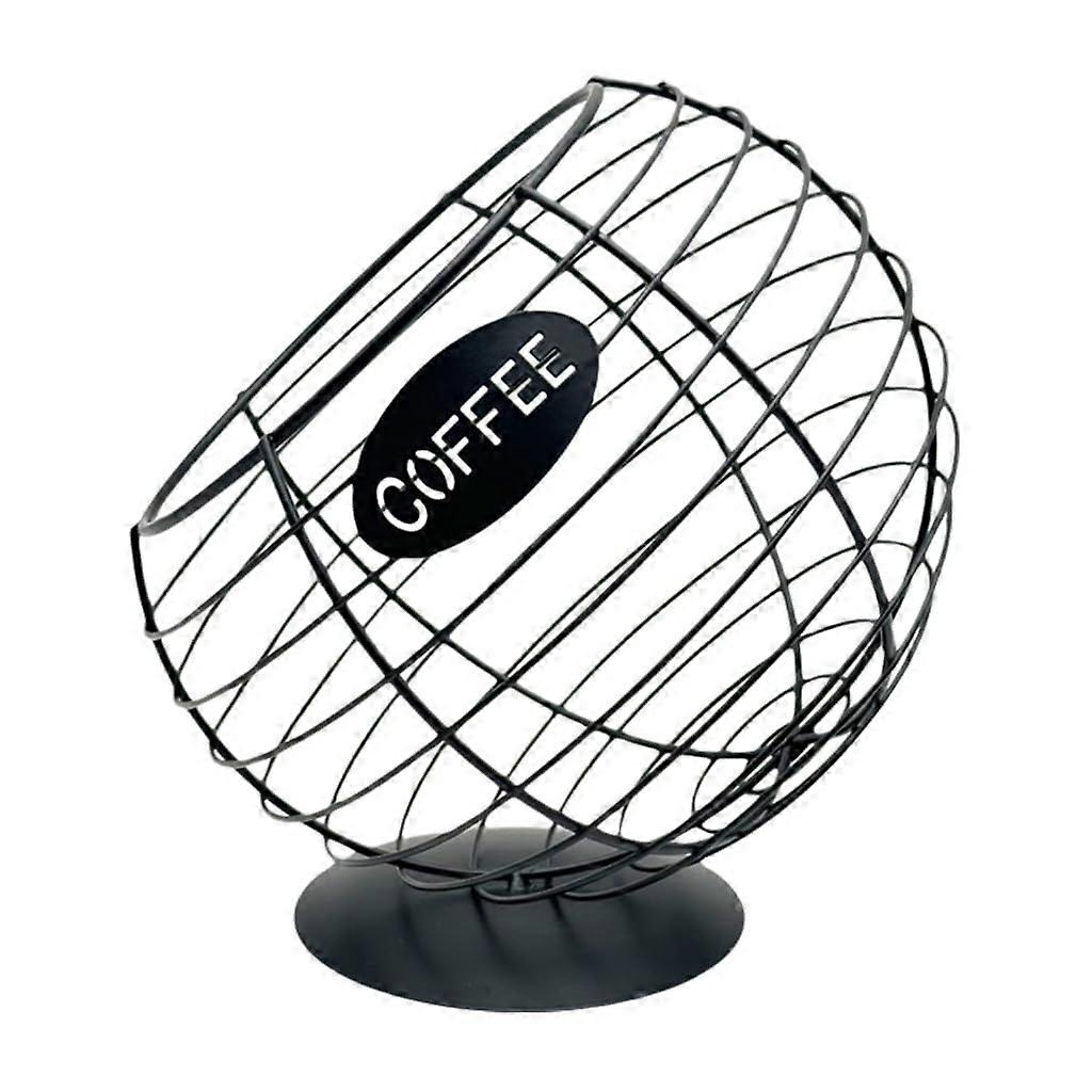 Large Coffee Capsule Holder Basket with Elegant Countertop Design and MultiSpace Organizer Rack