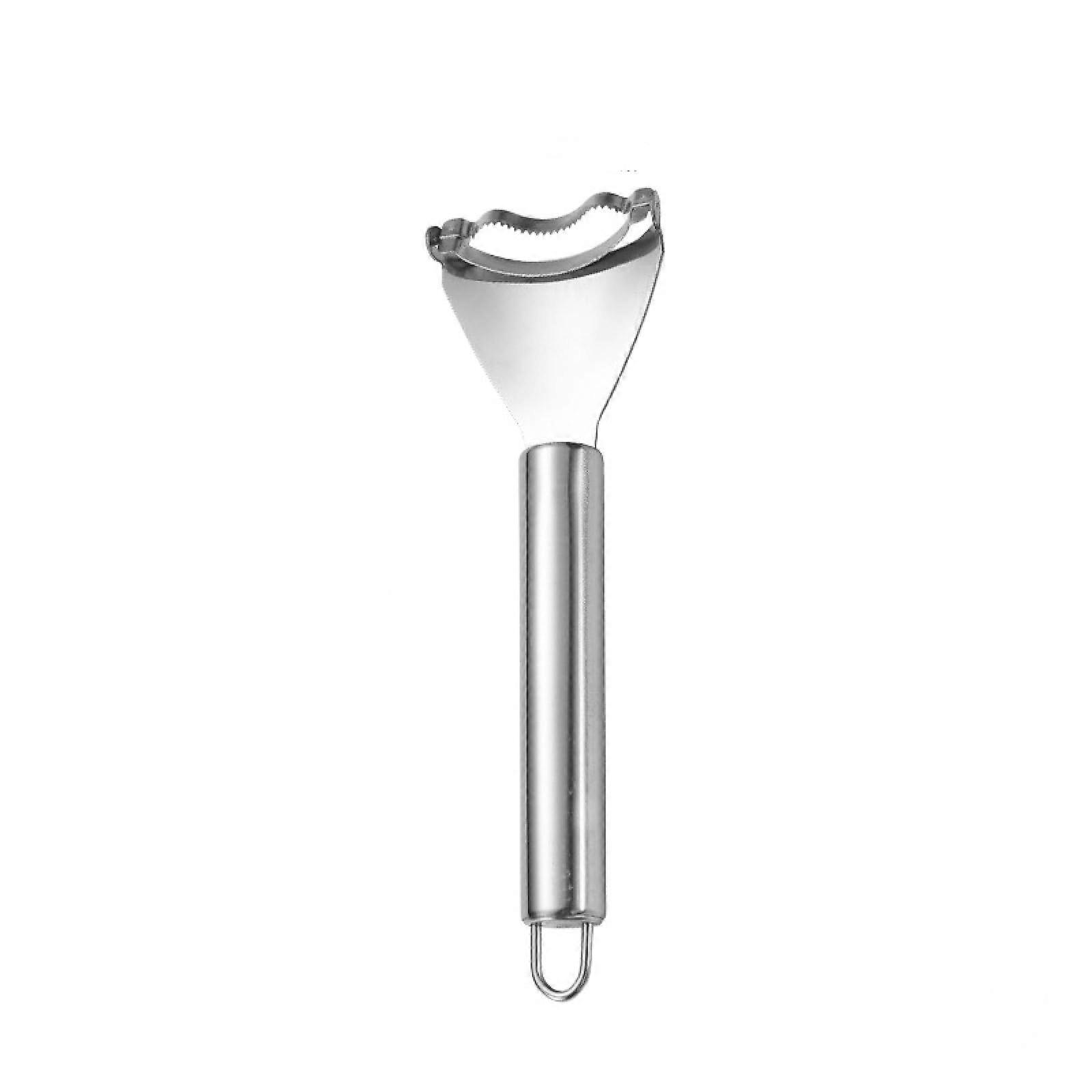 Stainless Steel Corn Kernel Remover with Sharp Serrated Blade and Ergonomic Grip for Easy Cleaning