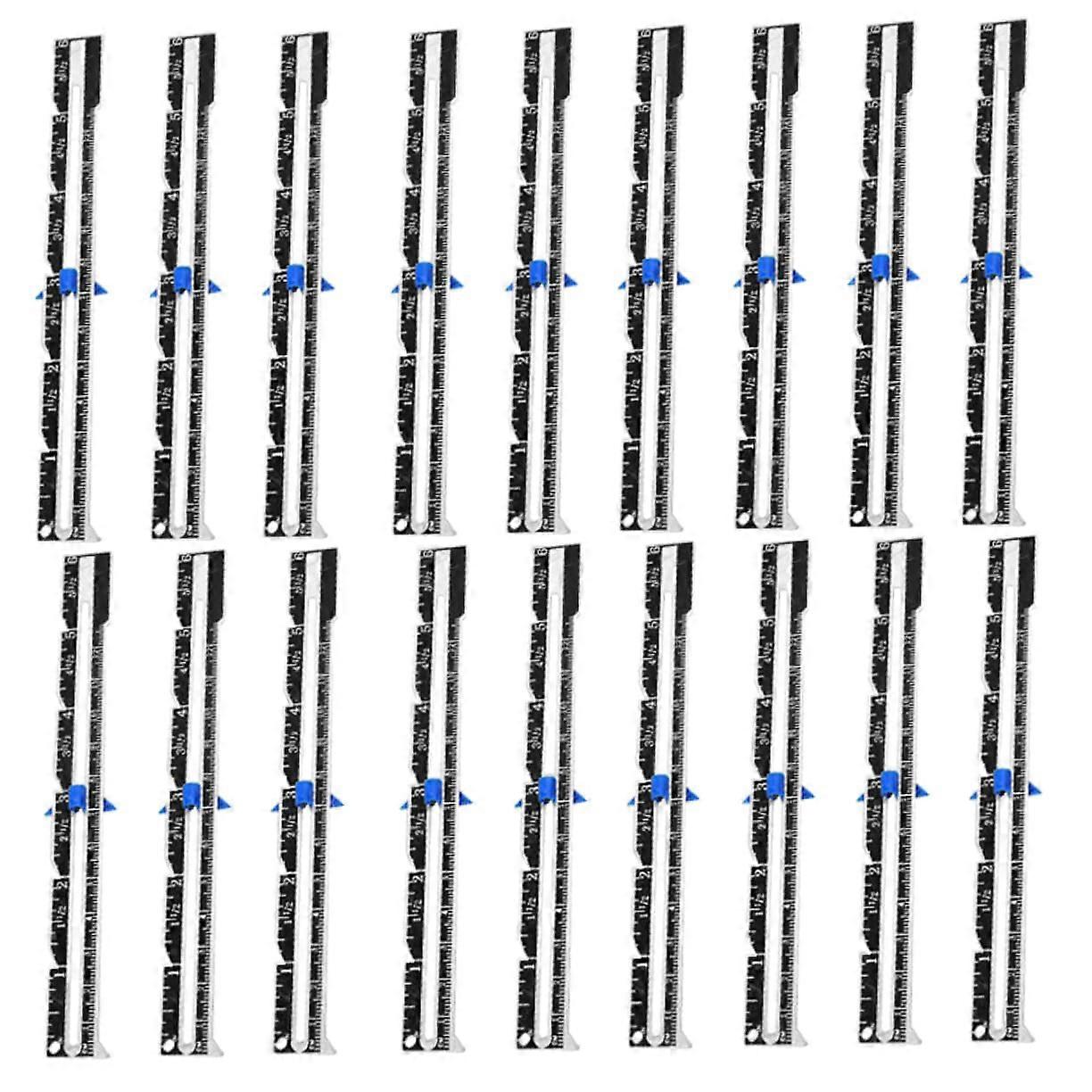 Sewing Measuring Gauge and Quilting Ruler Set, Precision MultiPurpose Tools for Tailoring Projects