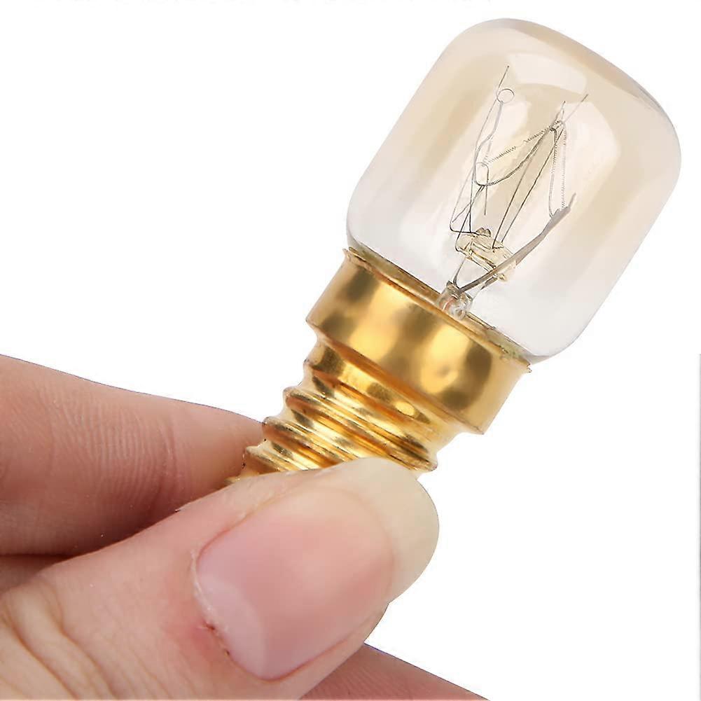 10Pcs 300°C  Temperature 15W E14 Oven Light Bulbs with Heat Resistant Replacement Sockets