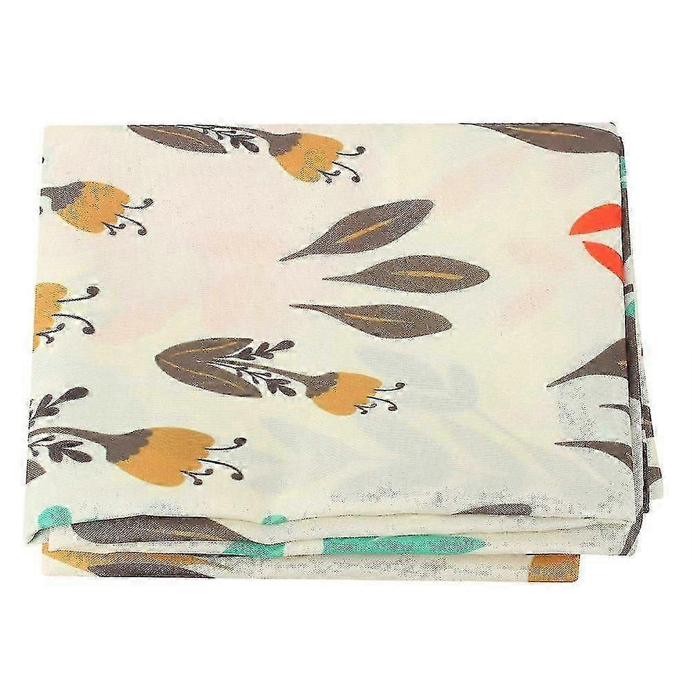 Cotton Linen Tablecloth - Floral Dining Kitchen Cover, Durable Stylish Protector