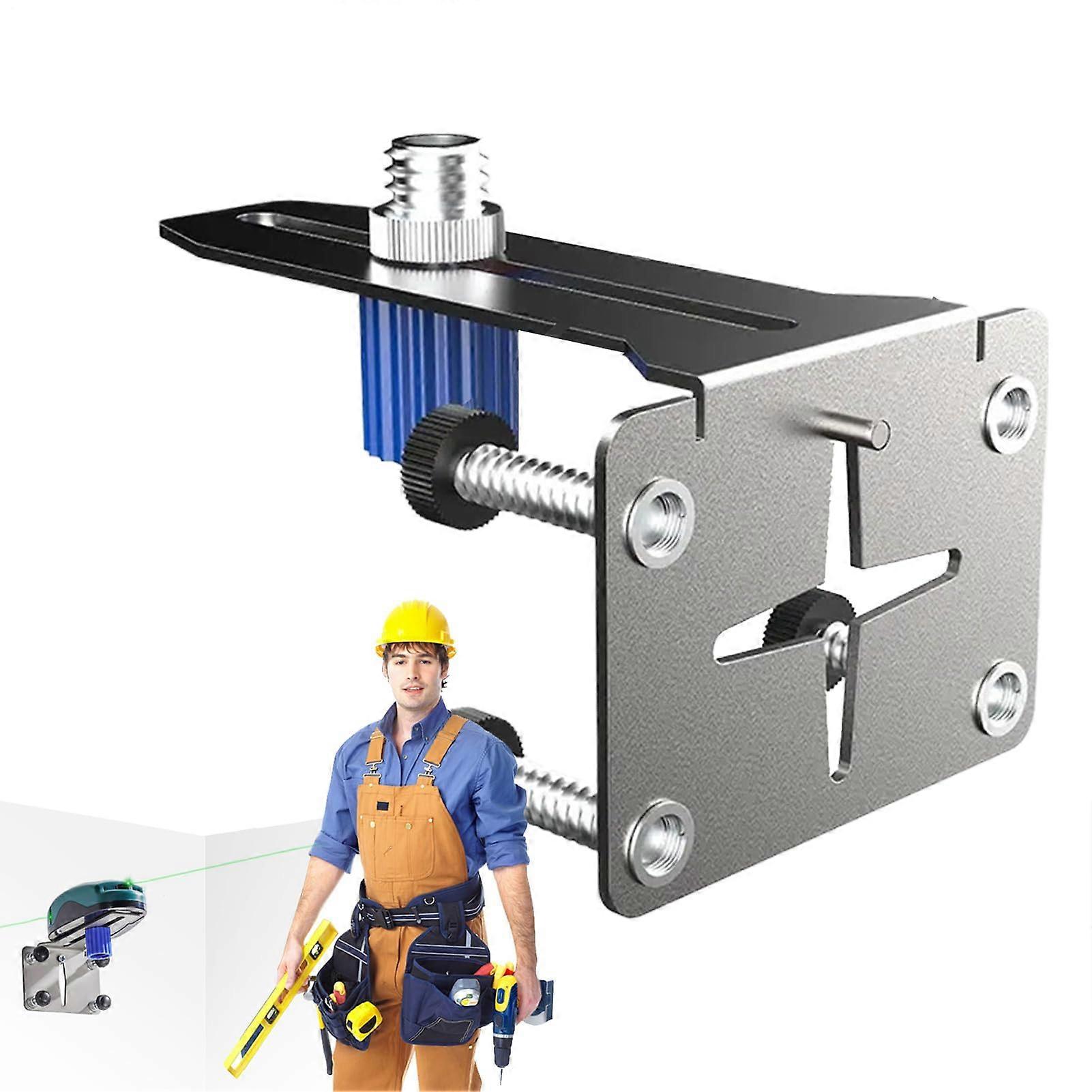 Wall Mount Level Bracket Heavy Duty Thickened Stainless Steel Holder for Engineering Measurement