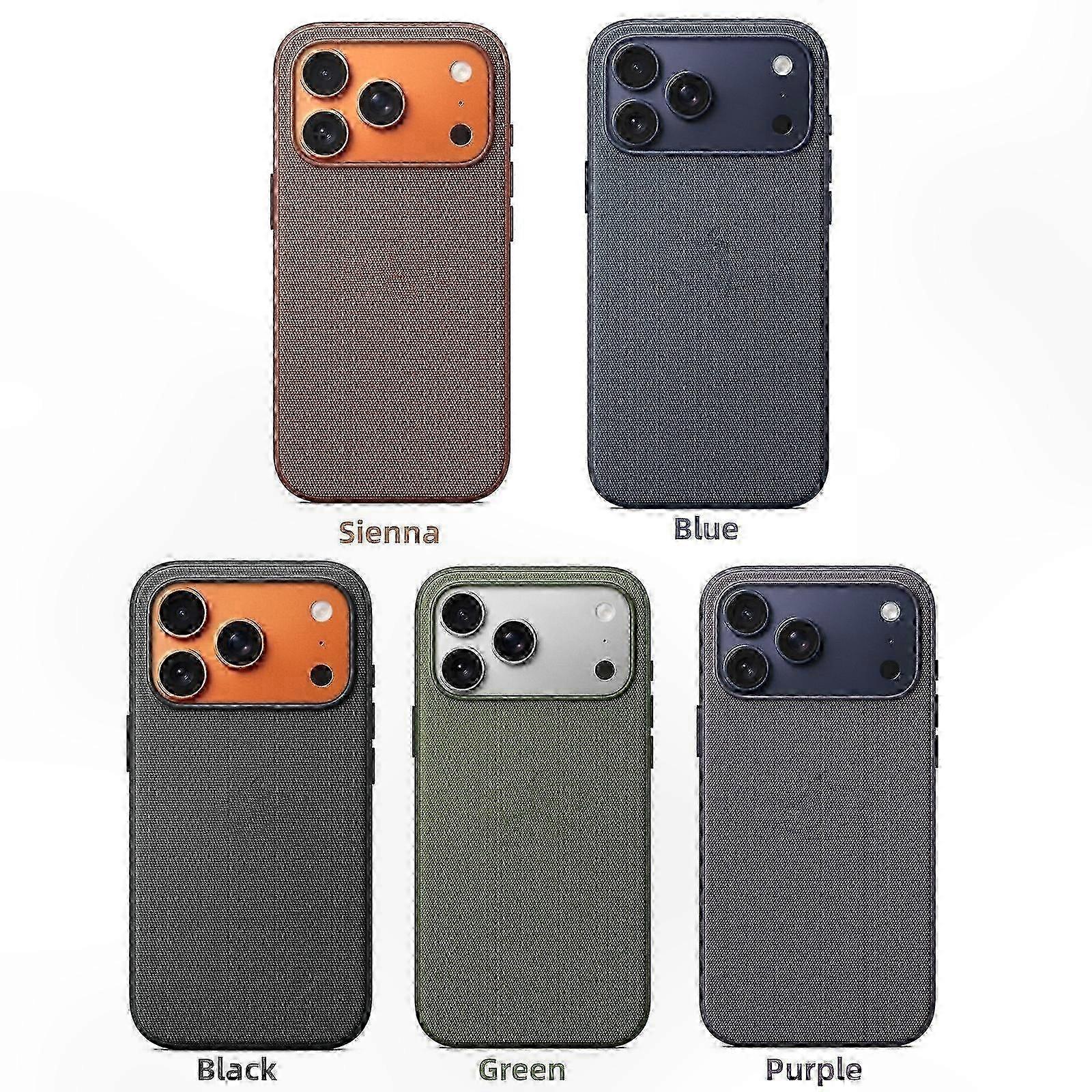 Fabric-Covered Protective Case for 17 Pro Max, Sienna Tone