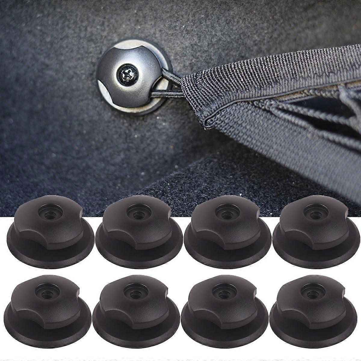 Car Trunk Hooks Set 8pcs Triple Mounting Options for Secure AntiClutter Cargo Organization