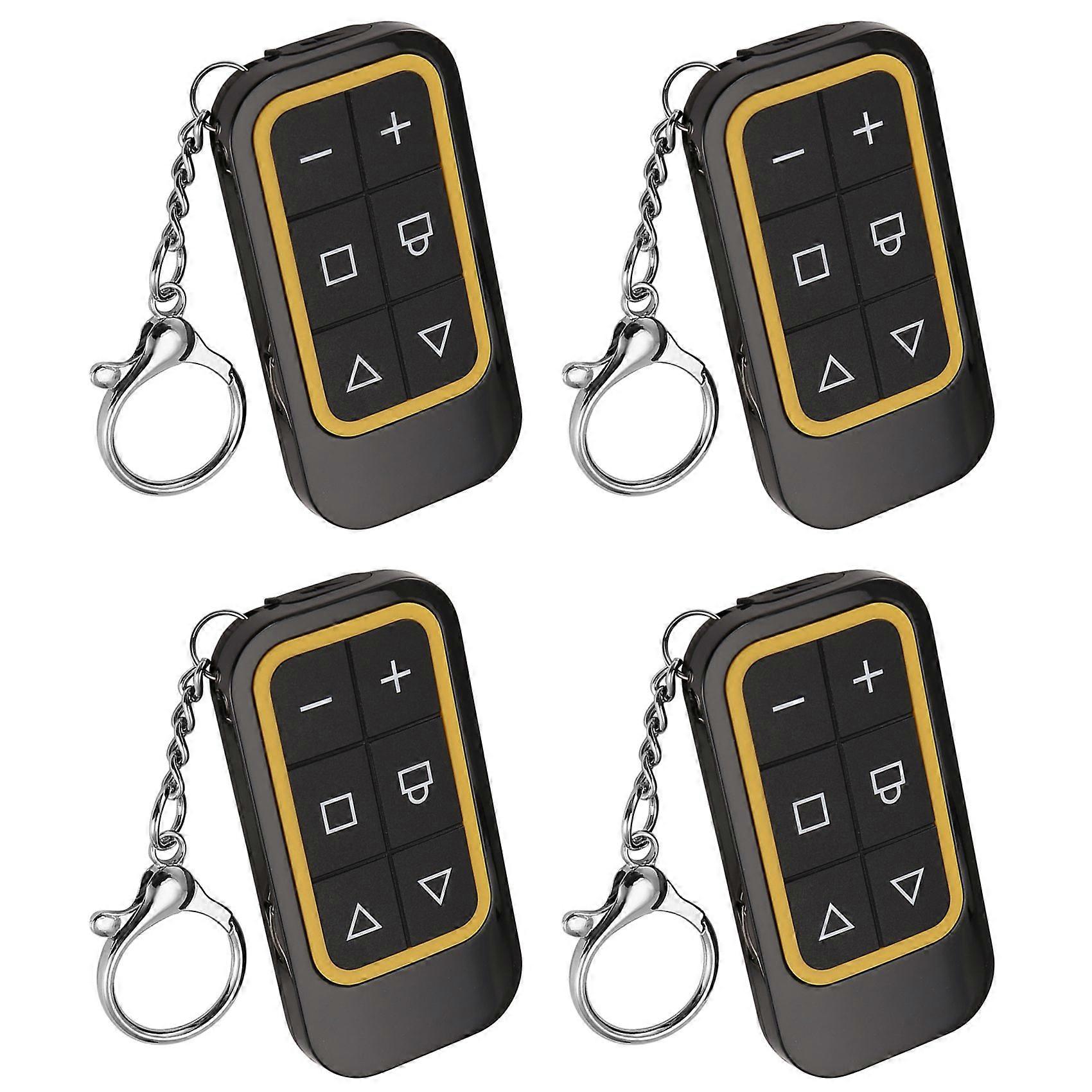 4X Wireless Remote Control 8-Channel Multi-Frequency Garage Door Rechargeable Full-Frequency Copy Remote Control Yellow