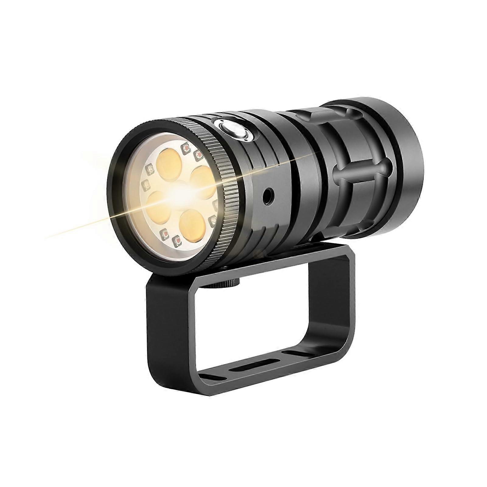 Diving Flashlight 100m Waterproof Super Bright LED Underwater Torch Rechargeable 3 Modes