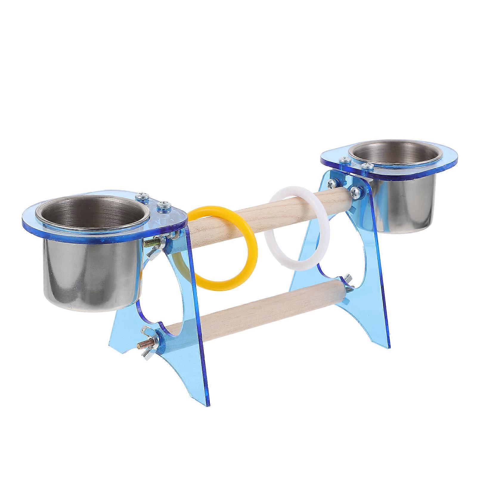 Parrot Stand Rack Bird Training Toy for Pet Use 1Set Assorted Color