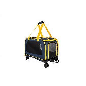 Freedog Traveltails Blue & Mustard Trolley Carrier