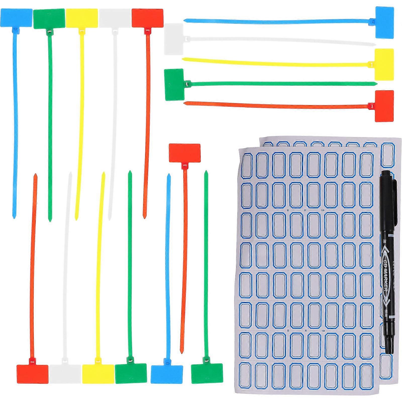 Cord Tags Nylon Cable Labels Ties for Fastening Use 1Set