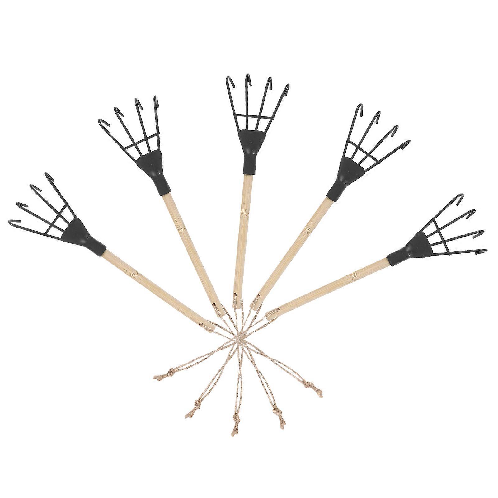 Garden Hand Rake Small Gardening Tools for Soil Digging 15Pcs Set