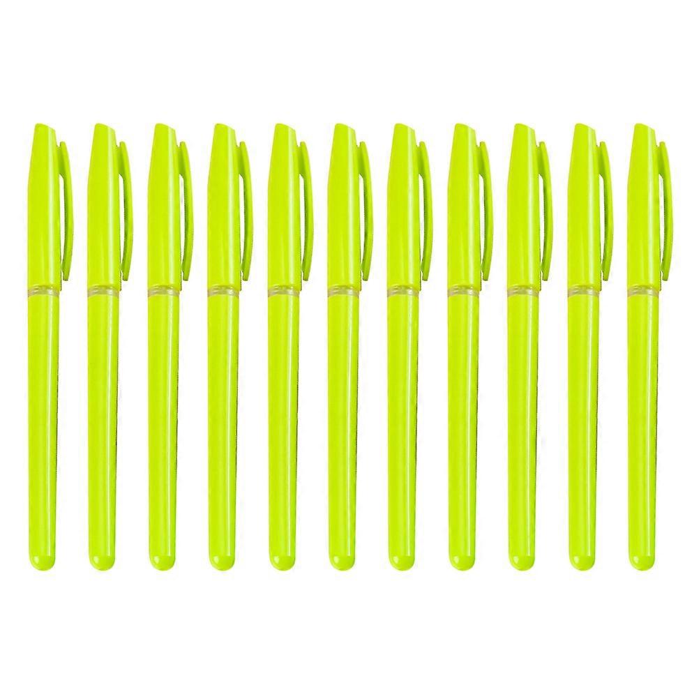 Transparent Pen Holders Plastic Empty Pen Shells for Home Use 50Pcs Green