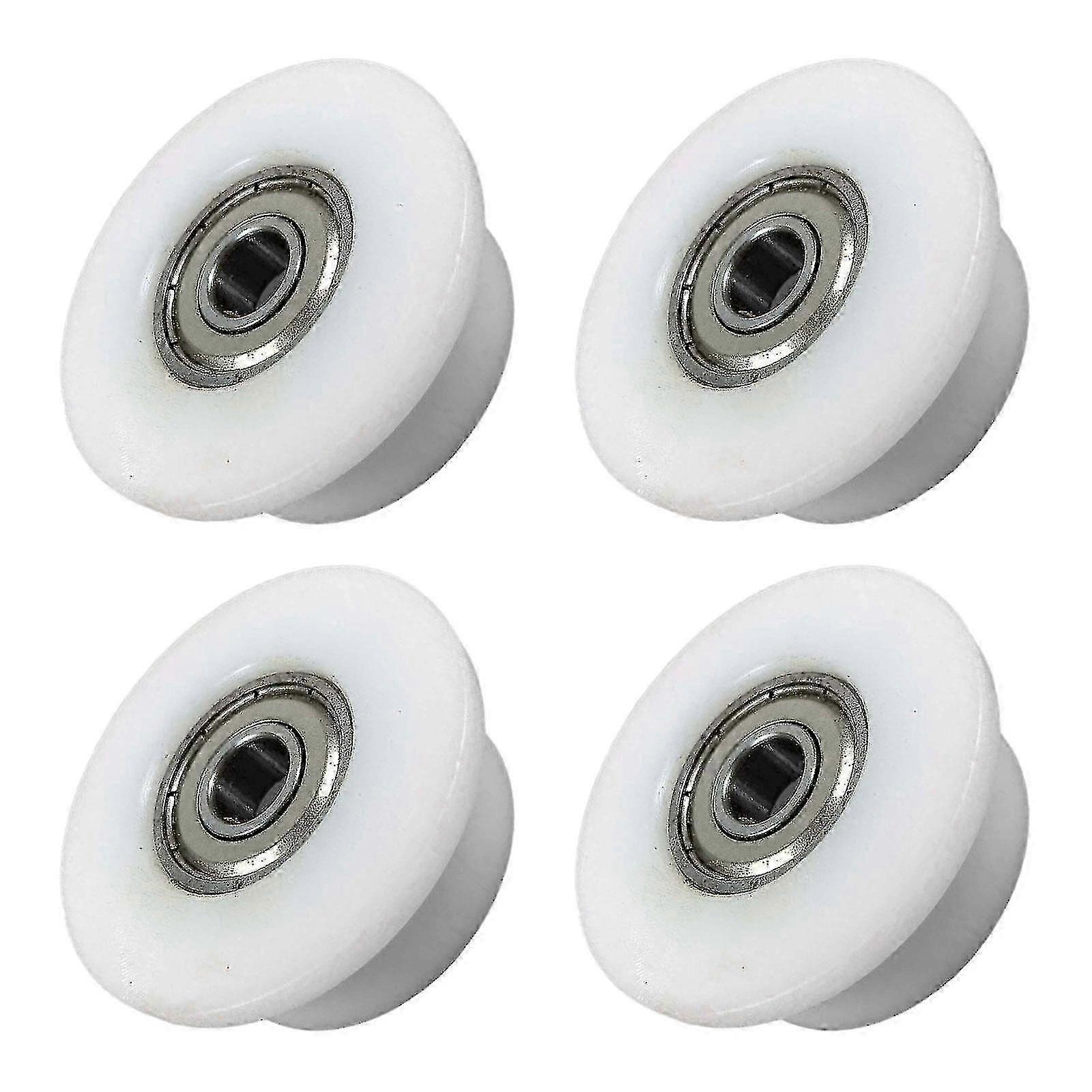 4 Replacement Bearing Wheels for Rowing Machine Workout Gear Attachments