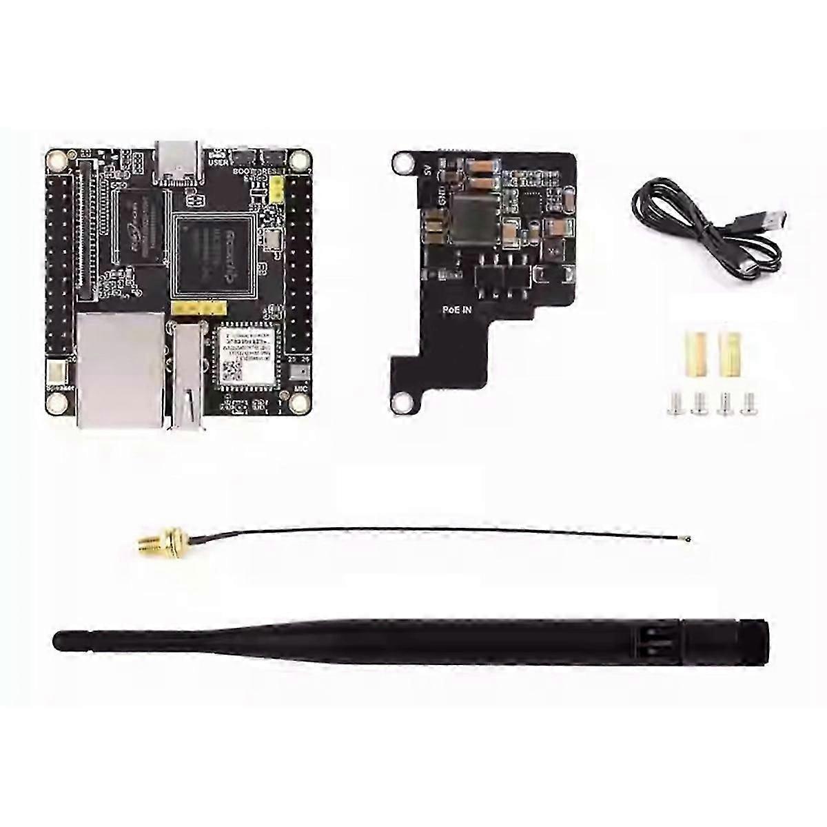 For Luckfox Nova Development Board RK3308B with POE+WIFI Module OnBoard EMMC-8GB Codec Audio Decoder VAD Module