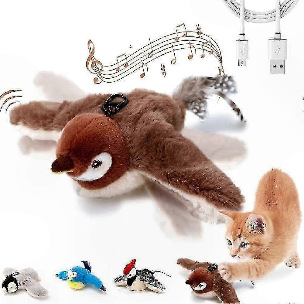 Interactive Flying Bird Toy for Cats