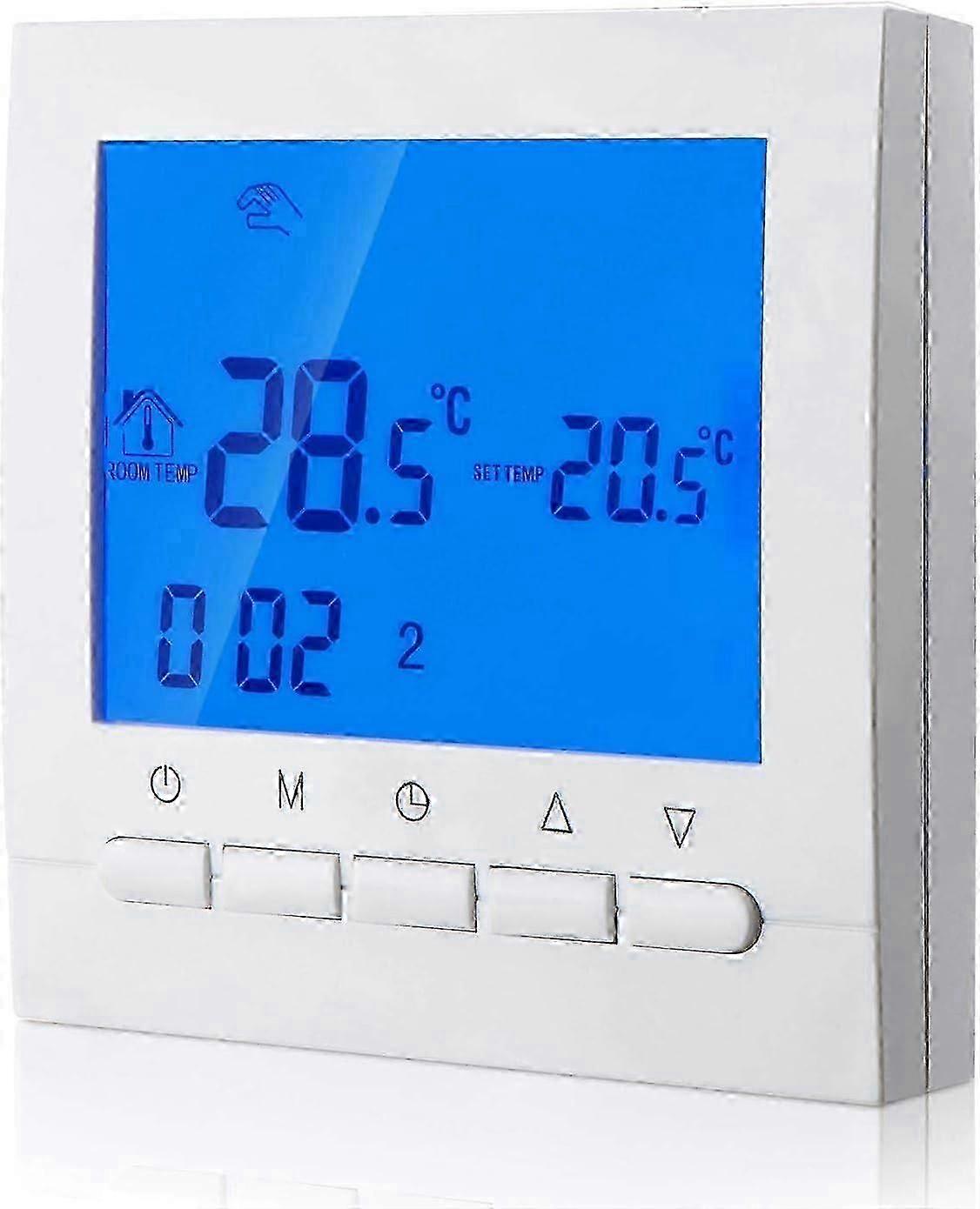 Thermostat for heating with 6-day program and 2-wire connection qing