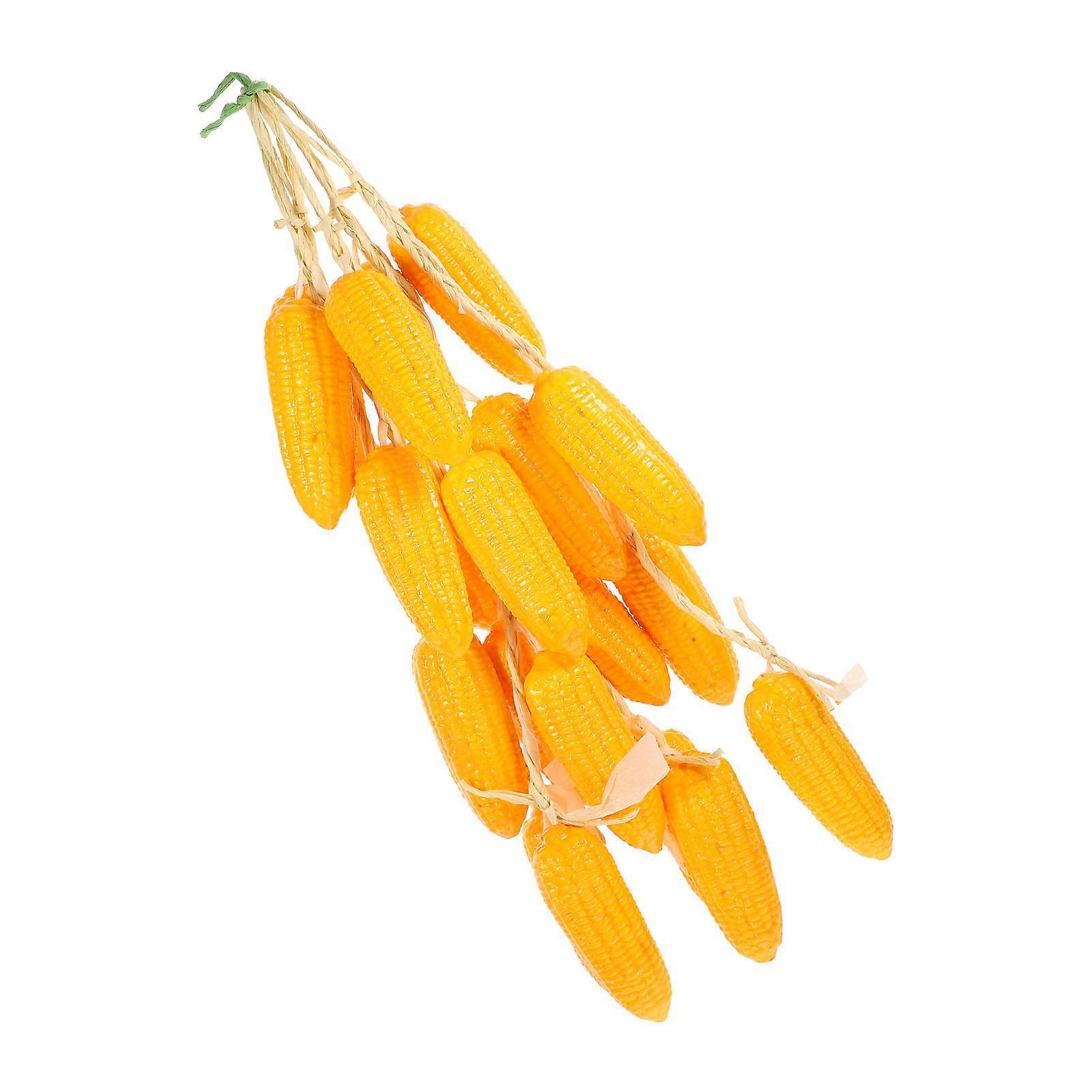 Artificial Corn Strings Lifelike Decoration for Farmhouse 5Pcs Set