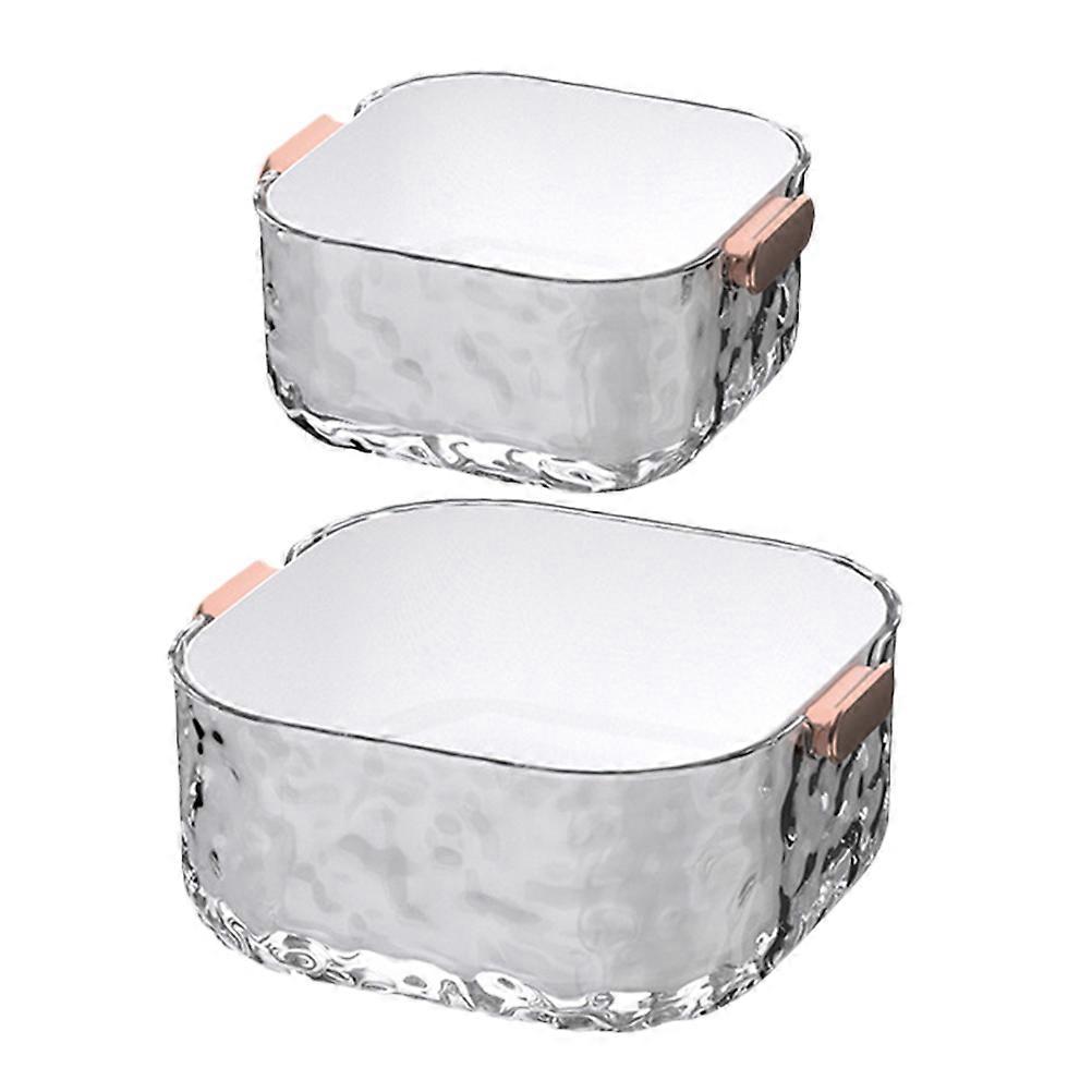 Fruit Strainer Double Layer Basket for Home 2Pcs Set