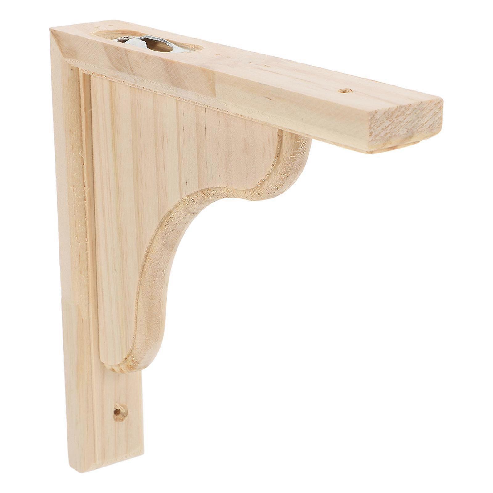 Decorative Wall Shelf Brackets Wooden Triangular Bracket for Holding