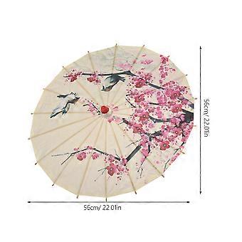 Ancient Style Umbrella Chinese Oil Paper Wedding Party Photo Props Round Shape 56X56X41cm Gift 1Pcs