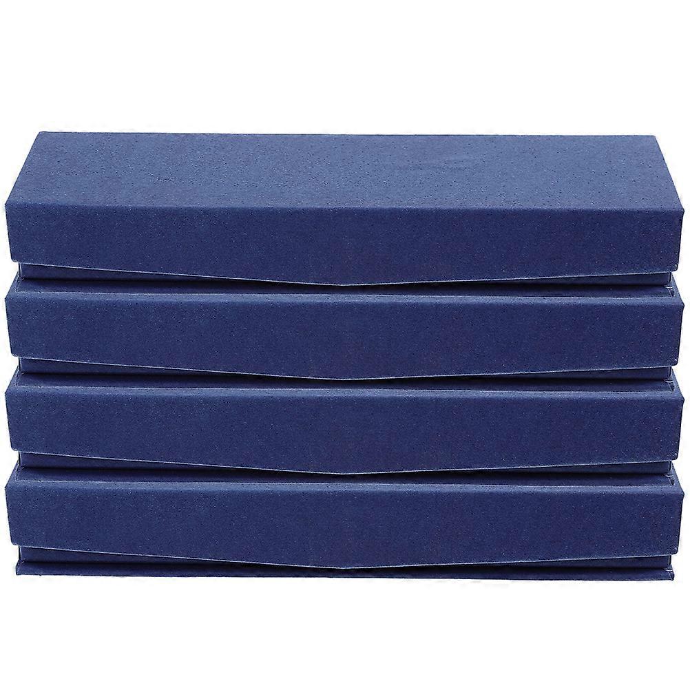 Pen Case Blue for Gift Presentation 4Pcs Pen Containers