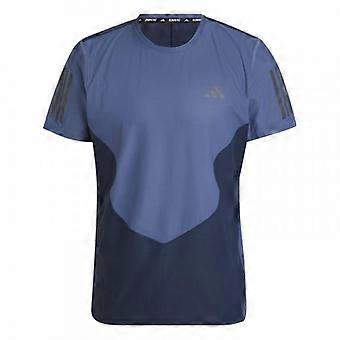Adidas Mens Own The Run Colour Block T-Shirt