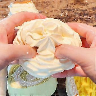 Cream Roll Squishy Toy, Squishy Cake, Slow Rising Squeeze Toy, Sticky Squishies Made to Hand Silicone Fidget Sqeeze Toy, Stress Relief & Collection