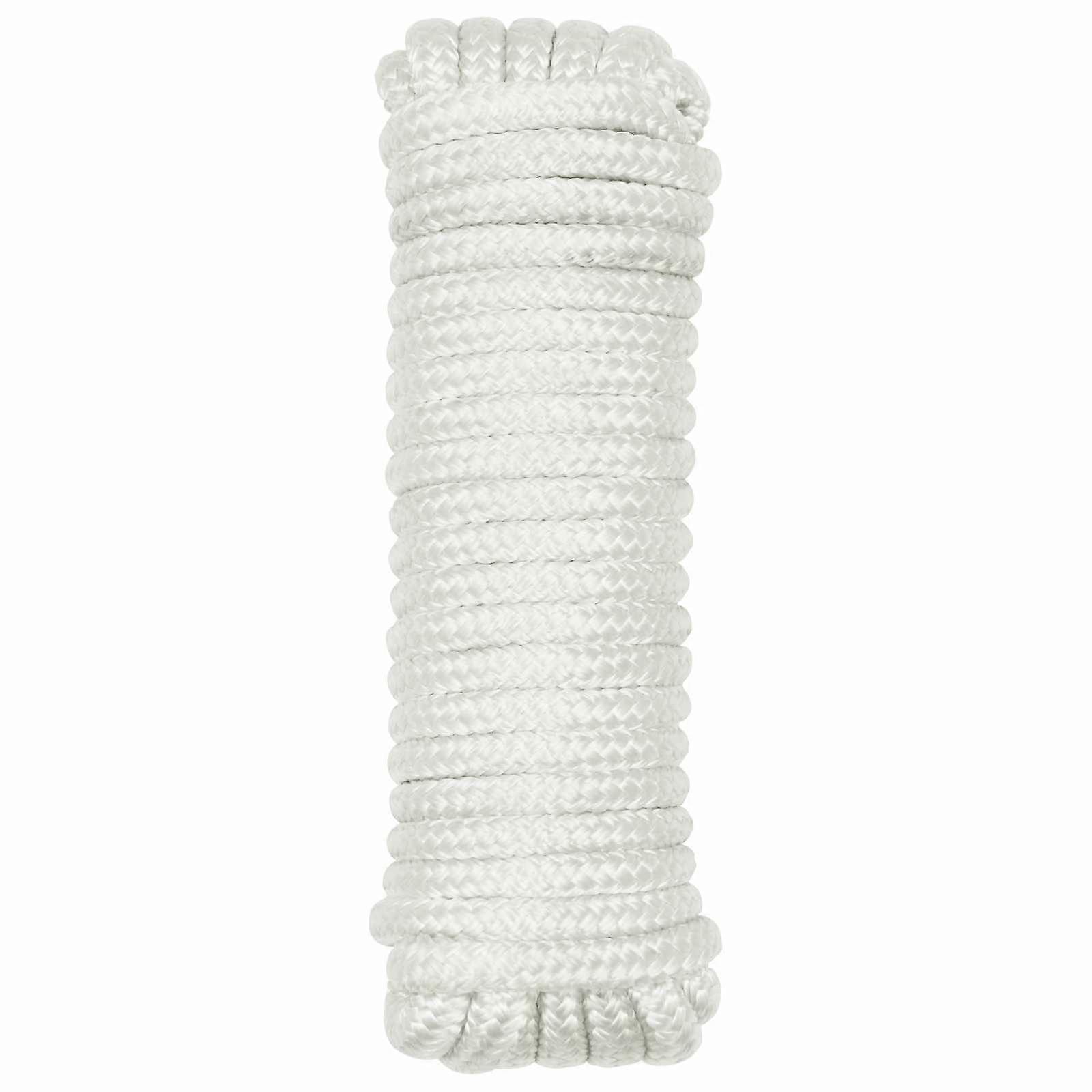 vidaXL Boottouw 6 m 1.4 Wit Polyester