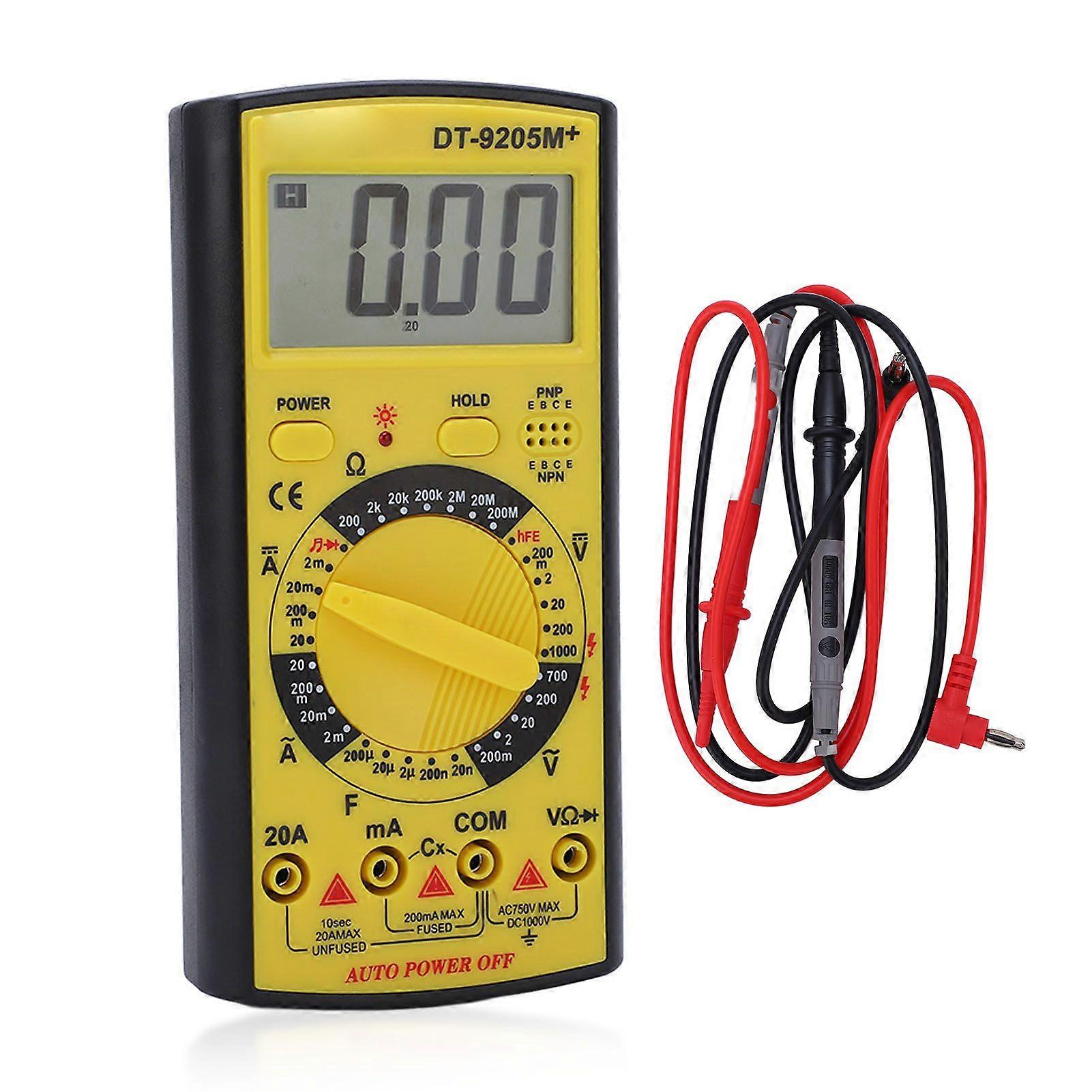 Digital Multimeter Voltage Current Meter Tester Auto Power Off Memory Function for Working