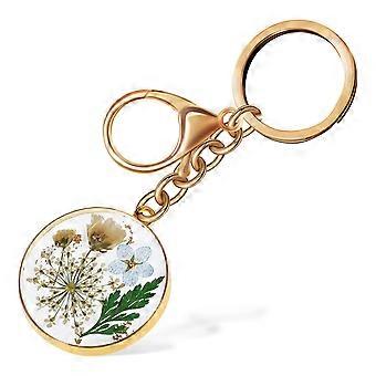Flower Keychain Resin for Holding Key with Multi Color Real Flower Keychain