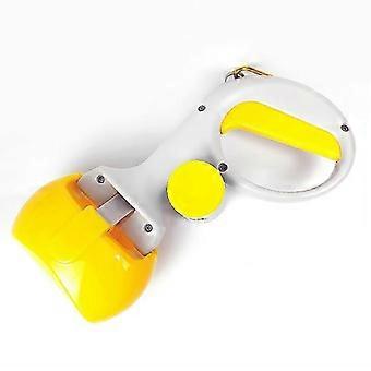 Pet Pooper Picker 2 in 1 Multipurpose Cleaning Tool Portable Dog Pooper Scooper for Cats Dogs Pets Yellow