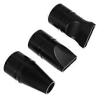 Set di 3 accessori universali per asciugacapelli, comprendente punte piatte grandi, piatte piccole e rotonde piccole per uno styling preciso dei capelli e un'asciugatura rapida a casa.