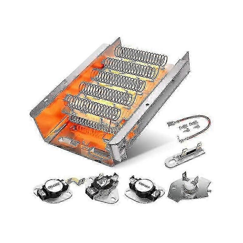 Heating Element Replacement Kit for Dryers Compatible with W107
