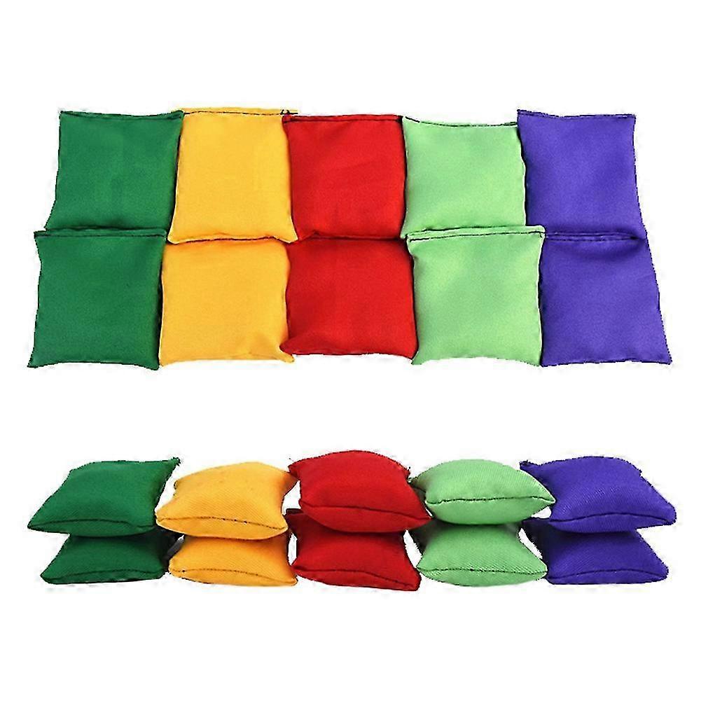 Throwing Game, Outdoor Throwing Game, Square Solid Color Double Layer Leakproof Sandbag