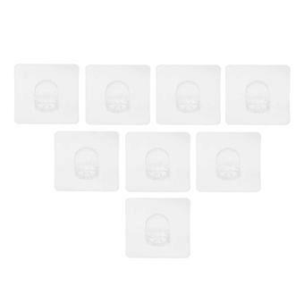 Fence Retainer Pet Supplies Transparent Material Square Shape Self-Adhesive 8Pcs