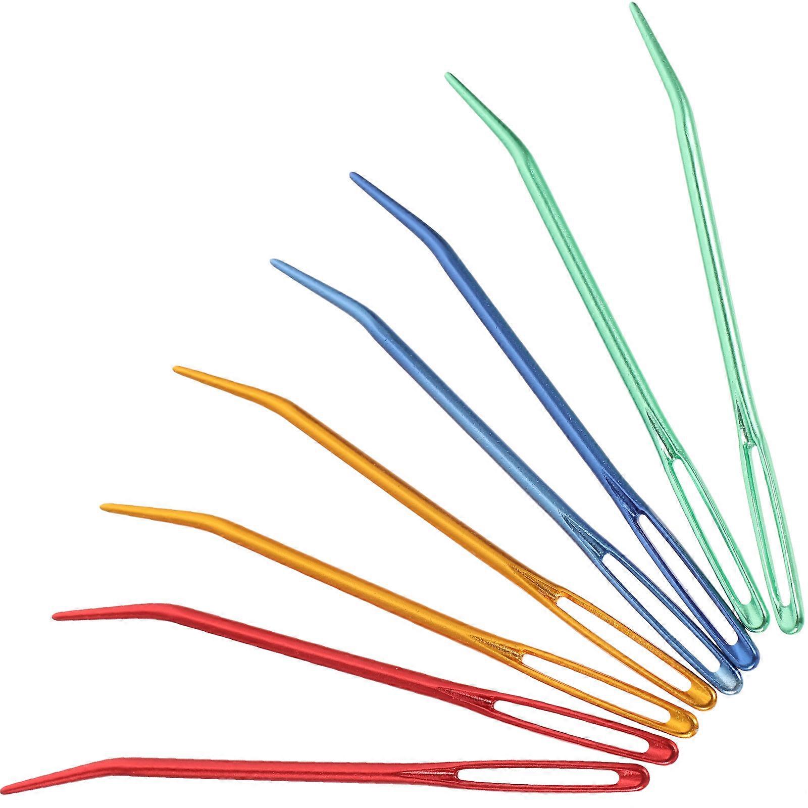 8pcs Convenient Yarn Needles Multi-function Darning Needles Large-Eye Blunt Needles
