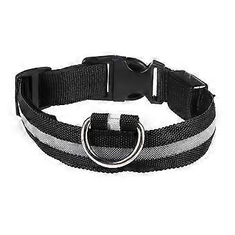 Adjustable Glowing Collar for Small Medium Large Dogs, Ensuring Safety for Night Walk Multicolored XL orange color [MI]