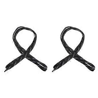 Black Ice Hockey Skate Shoelaces for 1Pair Anti-Fracture Sports Use