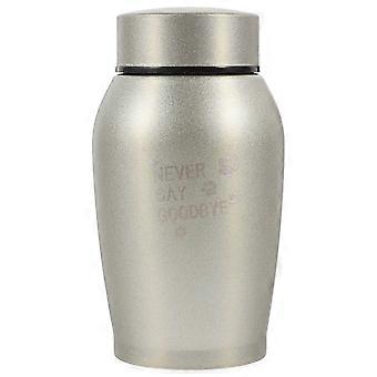 Pet Urn Stainless Steel Golden for Ash Storage 2Pcs
