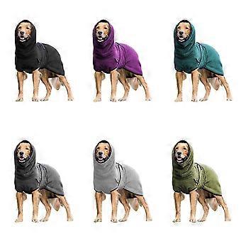 New Pet Clothes Absorbent Outdoor Towel Puppy Dog Drying Robe Soft Sleepwear Coat - B