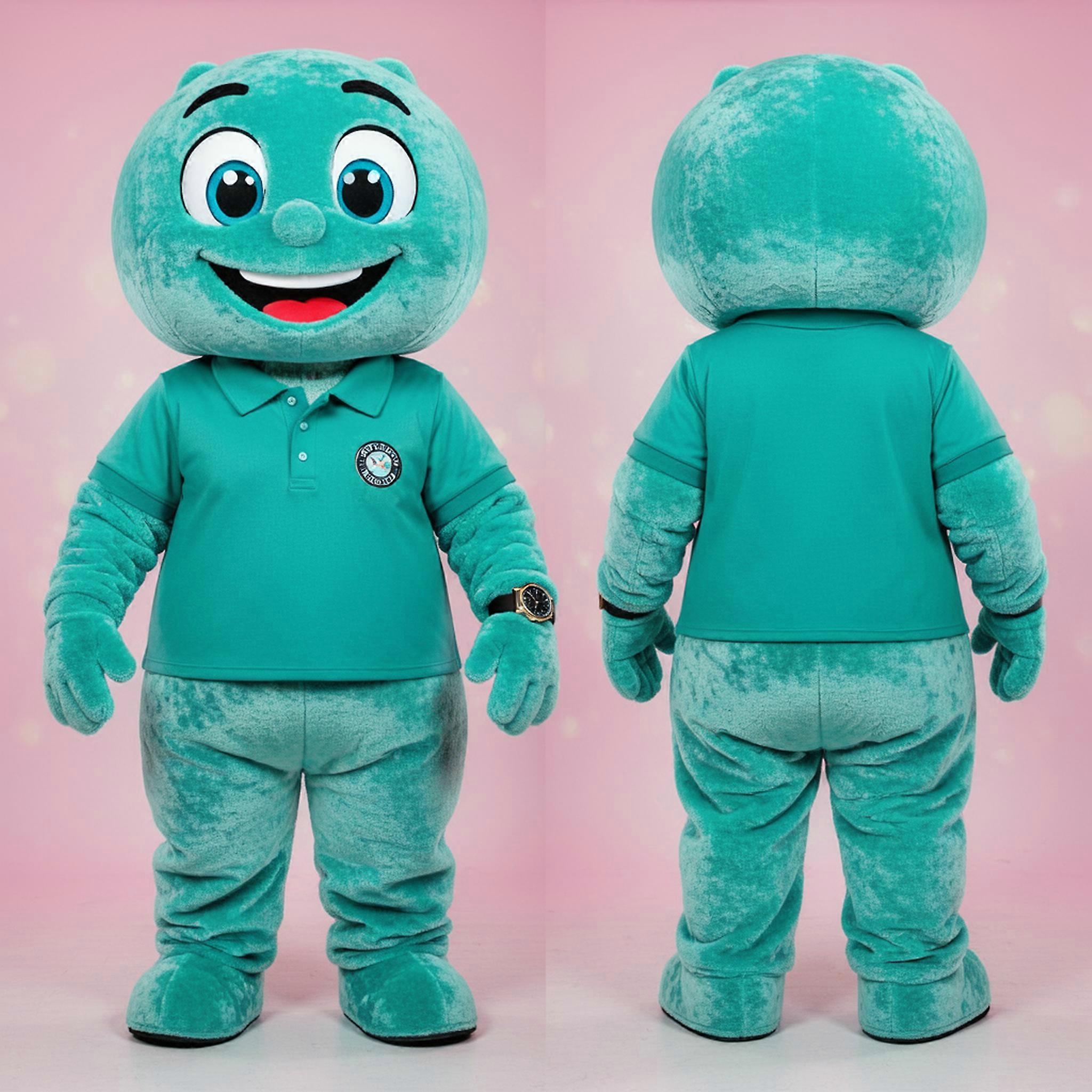MASTICOT Turquoise Round Meatballs Mascot
