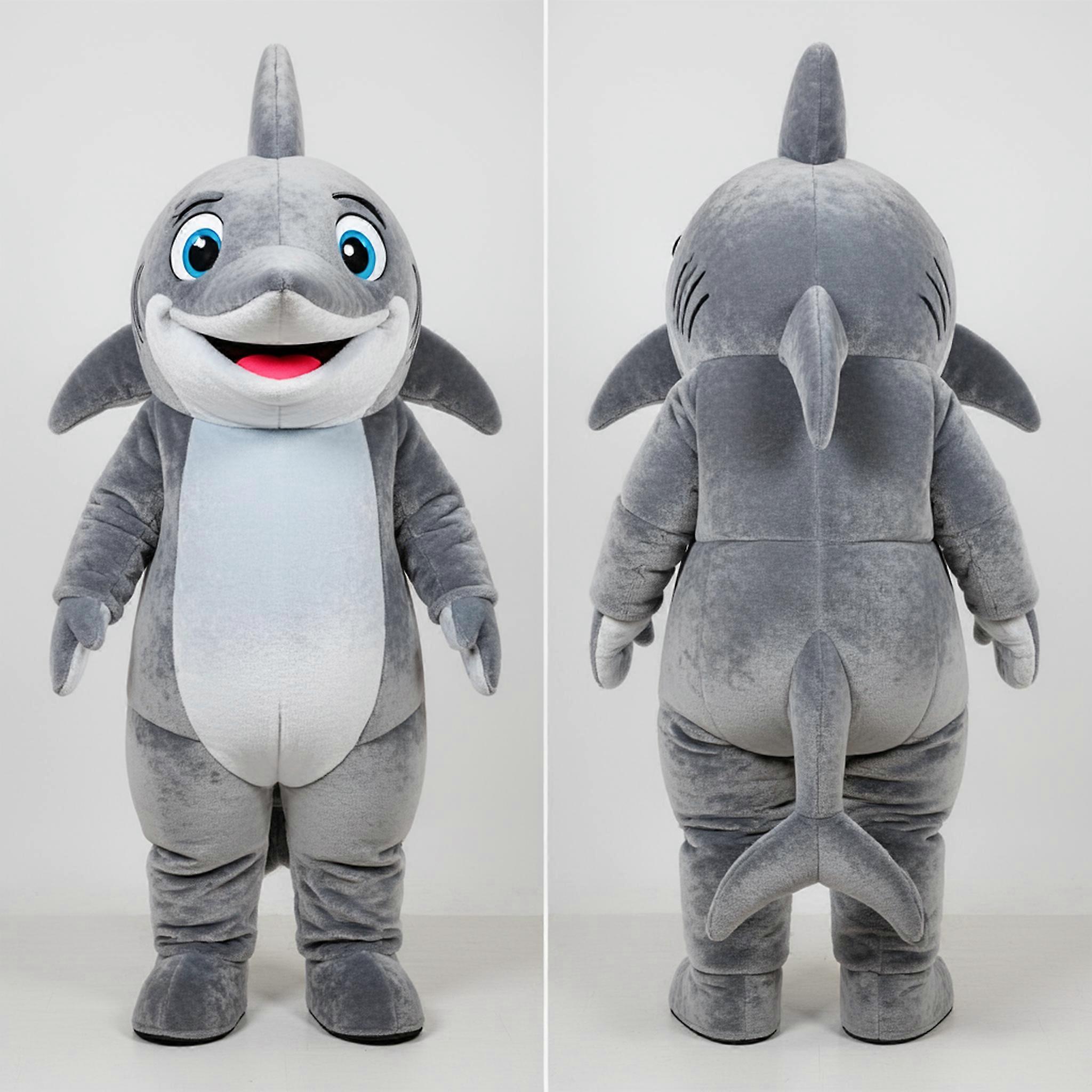 MASTICOT Gray Blue Shimmering Swordfish Mascot