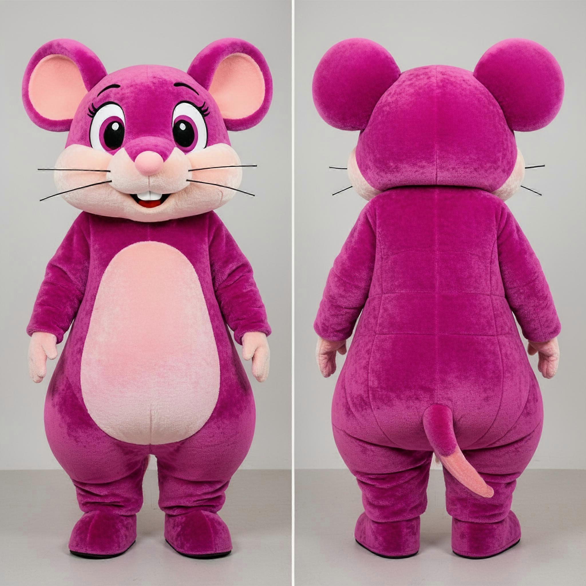 MASTICOT Magenta Plush Dormouse Mascot