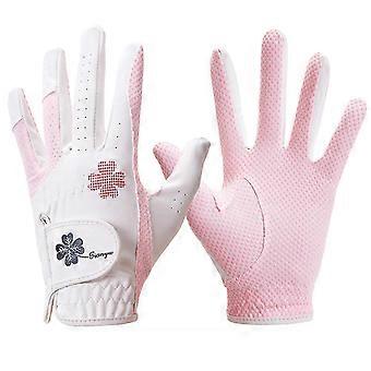 Women\'s Golf Glove All Weather Grip Super Soft Breathable Universal Fit Glove Golf Gift for Sisters Girlfriend 26-27