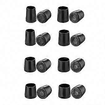Protect & Repair High Heels – 8 Pairs High Heel Protector Repair Caps, Extra Small, Small, Medium, Large, Black