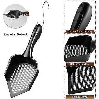 Cat Litter Scoop Pointed Head Design, 2.5mm Hole Spacing, Comfortable Handle, Protective Fence