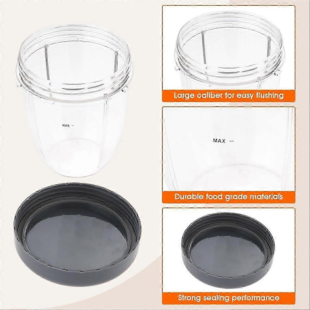 2 Pack Replacement for 18oz Cup with Flat Lid