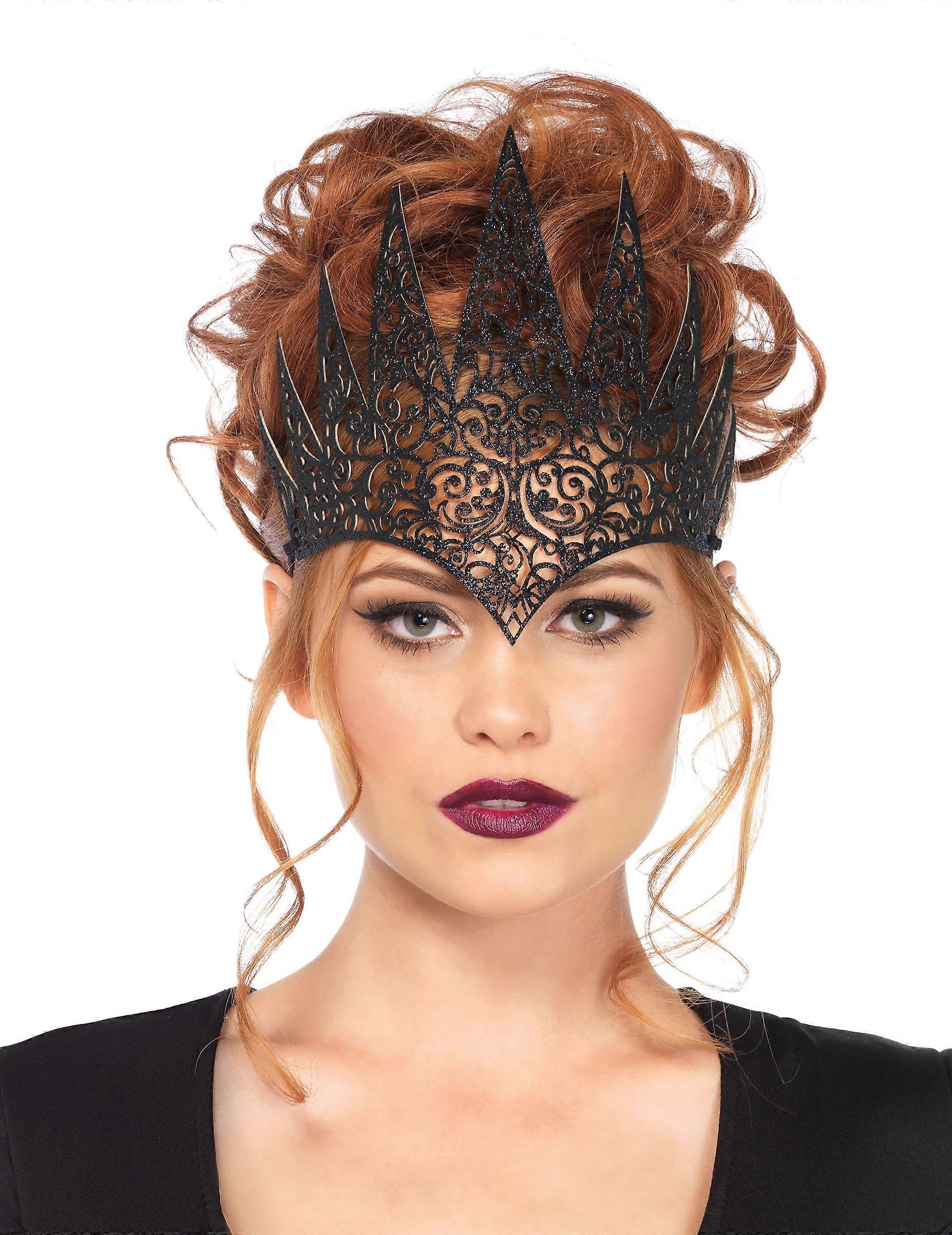 Black evil crown for women