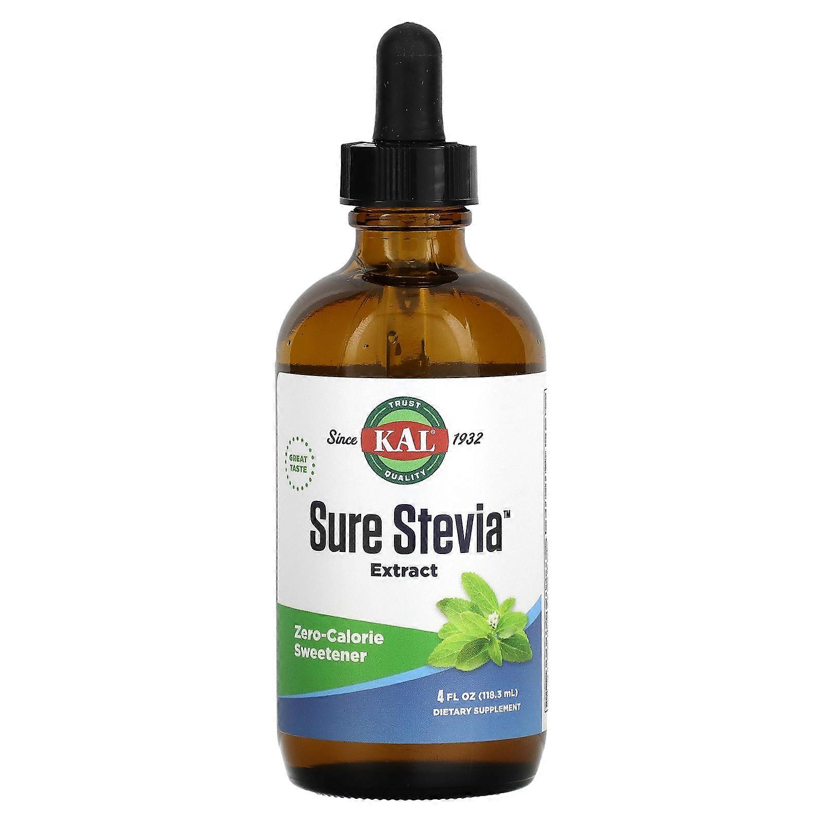 KAL, Sure Stevia Extract, 4 fl oz (118.3 ml)