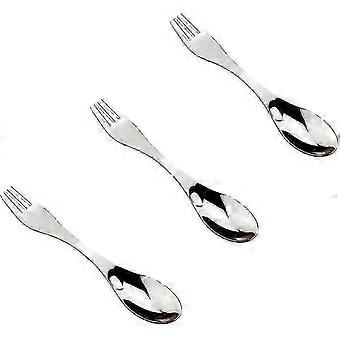 Stainless Steel Spork Set, 3pcs compatible with Camping & Outdoor Activities in Europe